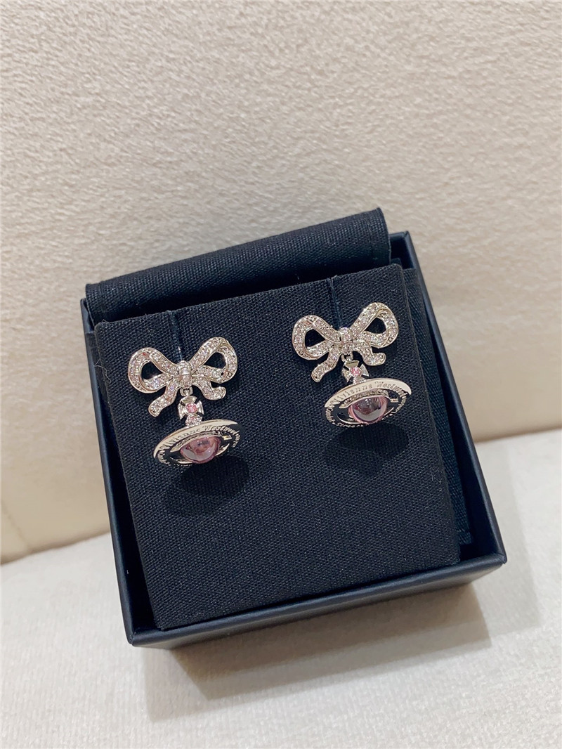 Vivienne Westwood Saturn three-dimensional earrings