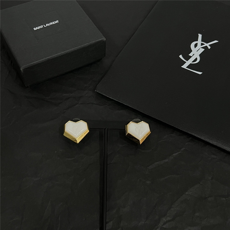 YSL letter earrings