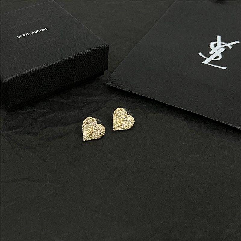 YSL letter earrings