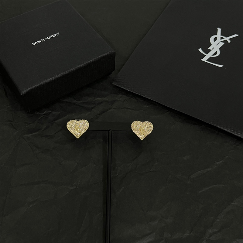 YSL letter earrings