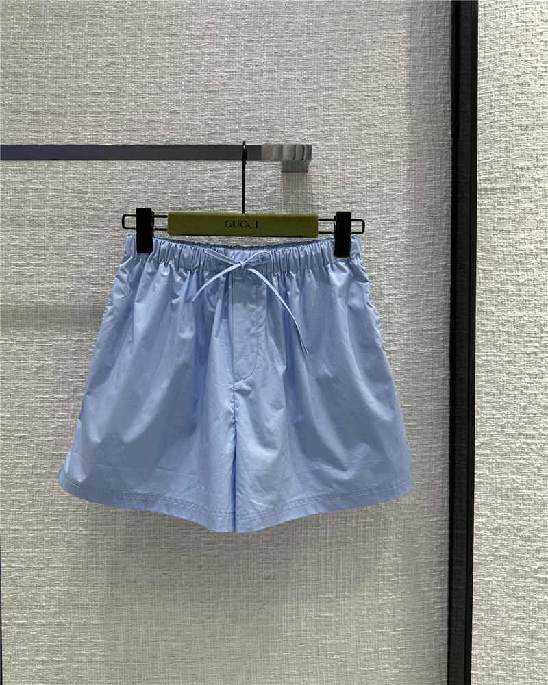 Gucci aqua blue cotton shorts replica clothing
