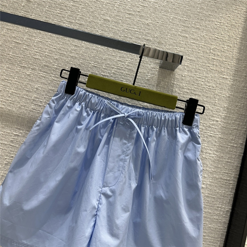 Gvc*1 aqua blue cotton shorts replica clothing