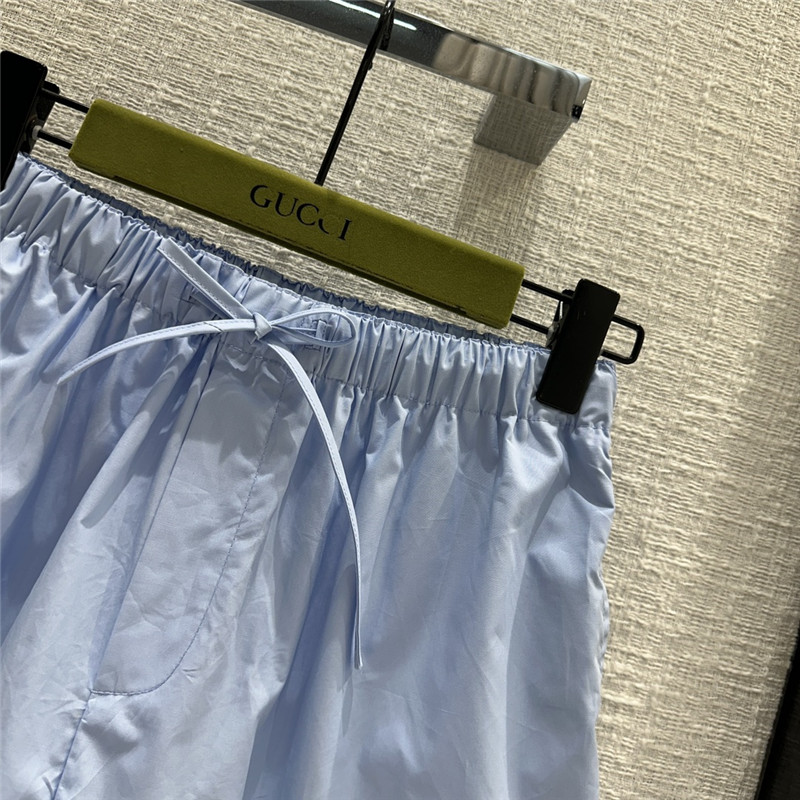 Gvc*1 aqua blue cotton shorts replica clothing