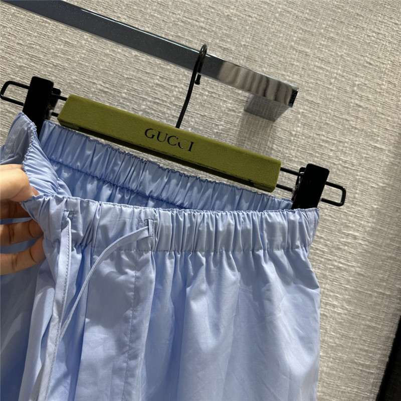 Gvc*1 aqua blue cotton shorts replica clothing