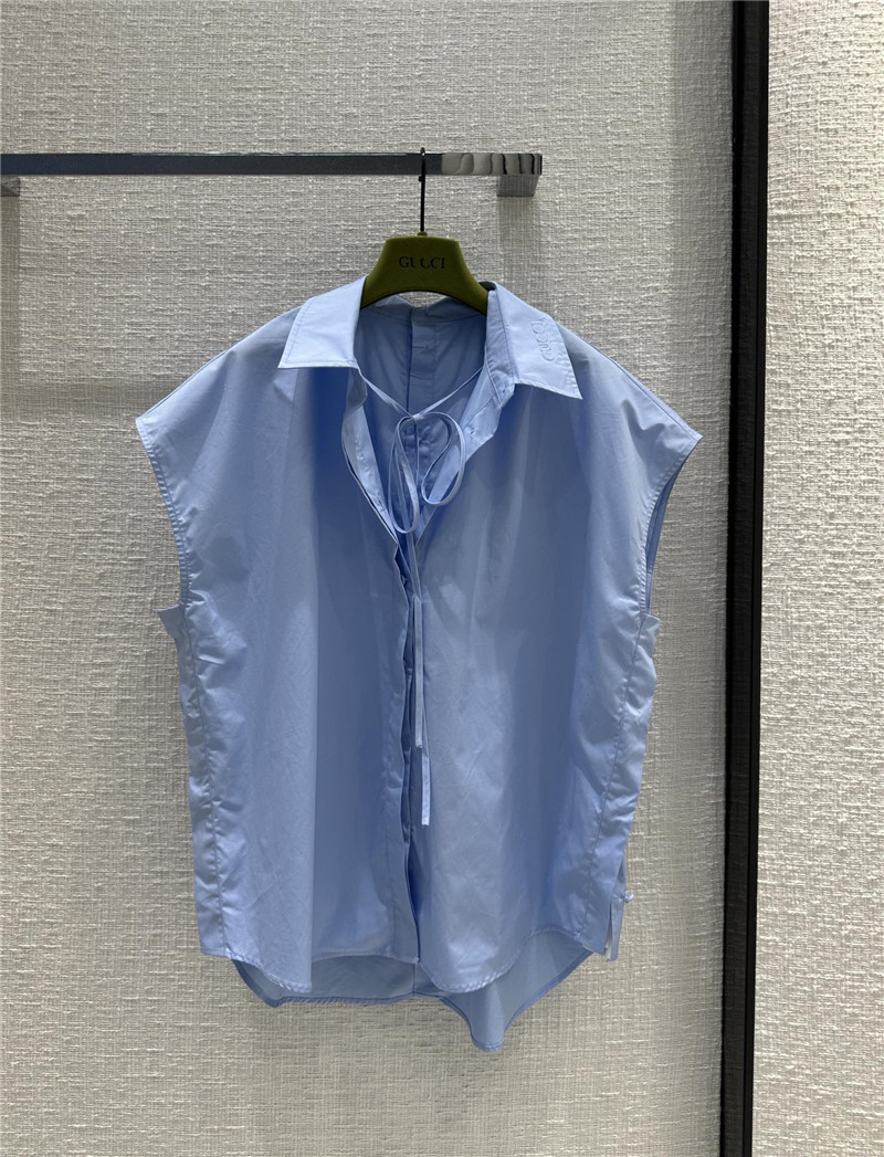 Gucci sleeveless silhouette shirt replica designer clothes