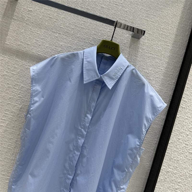 Gvc*1 sleeveless silhouette shirt replica designer clothes