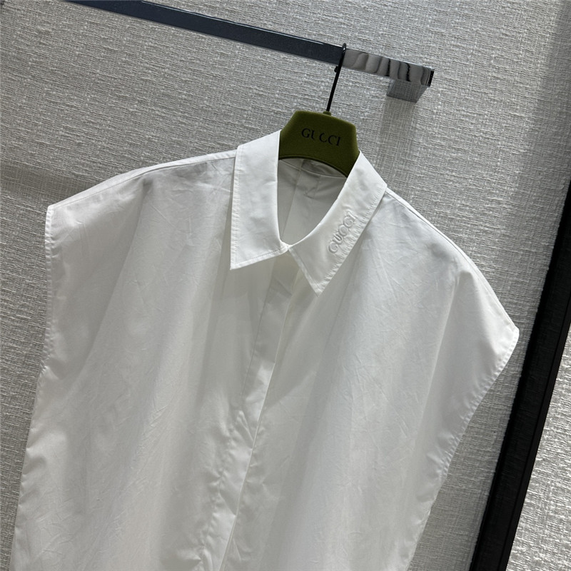 Gvc*1 sleeveless silhouette shirt replica designer clothes