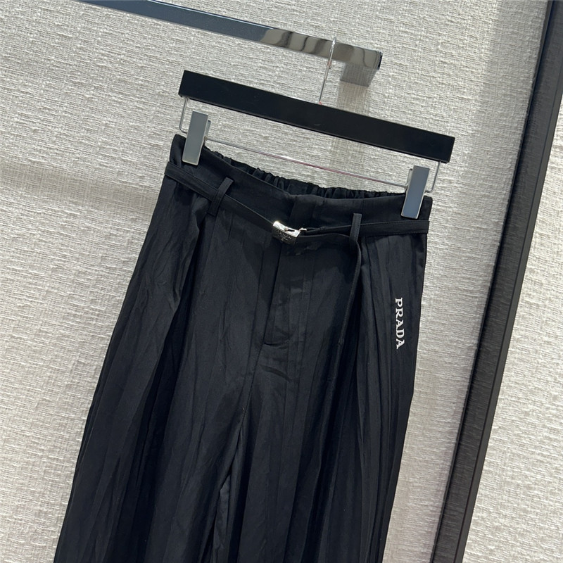 Pra*a washed wrinkled casual pants replica clothing sites