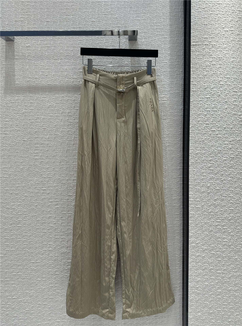 prada washed wrinkled casual pants replica clothing sites