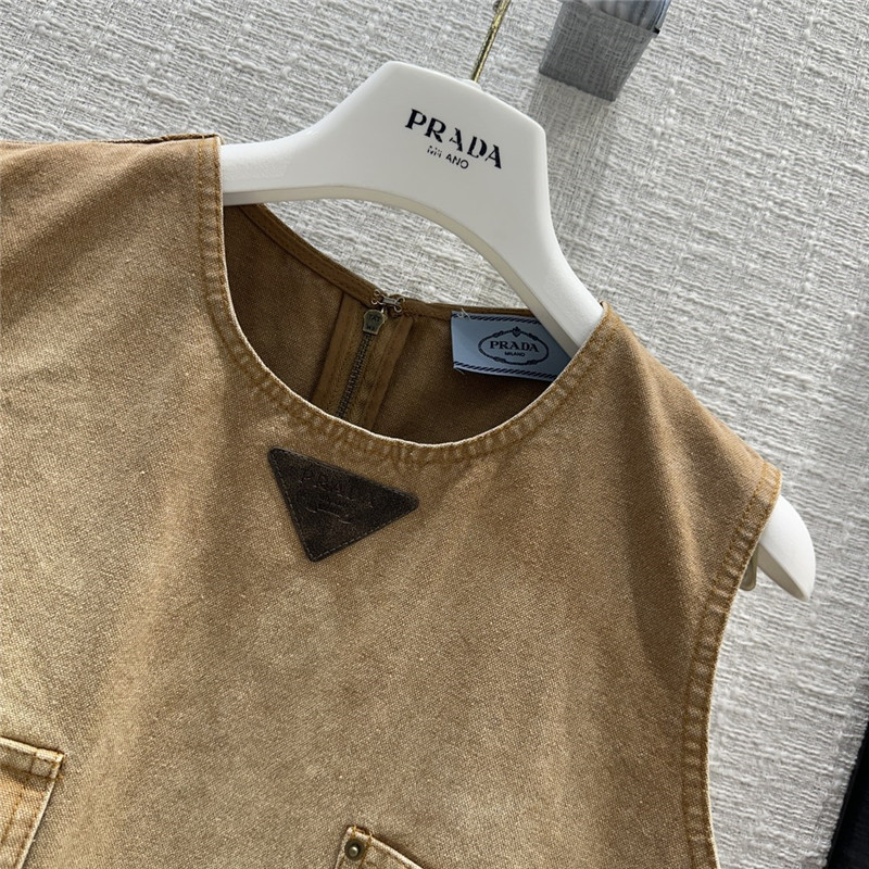 Pra*a work pocket dress replica clothing sites