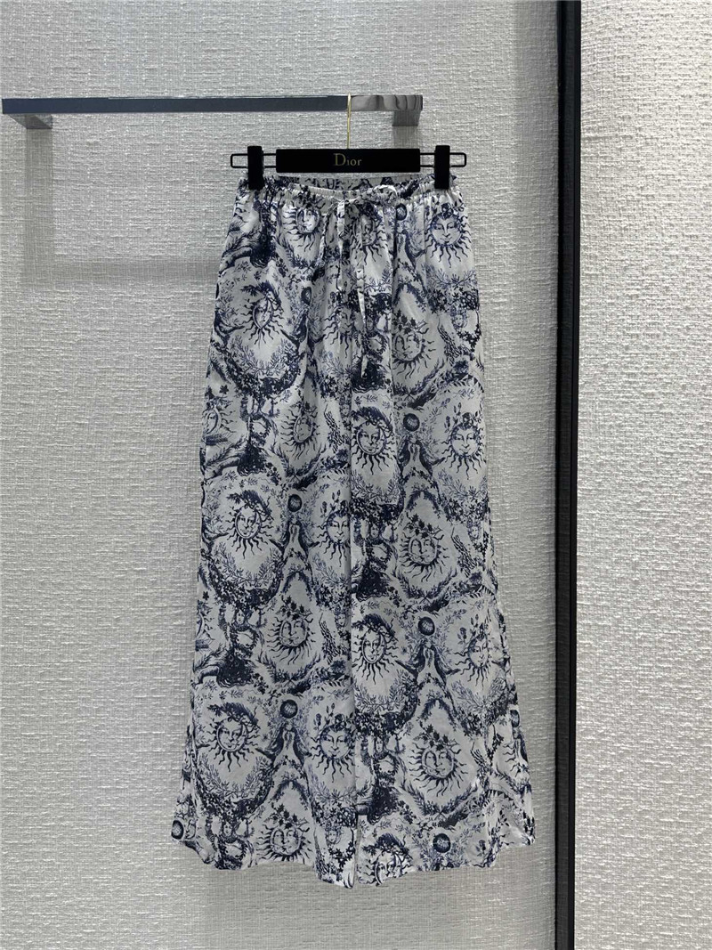 dior jouy printed pattern casual trousers replica d&g clothing