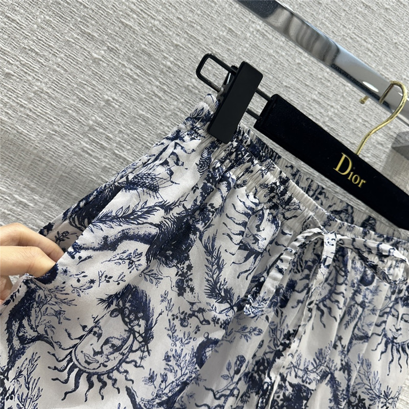 D10r jouy printed pattern casual trousers replica d&g clothing