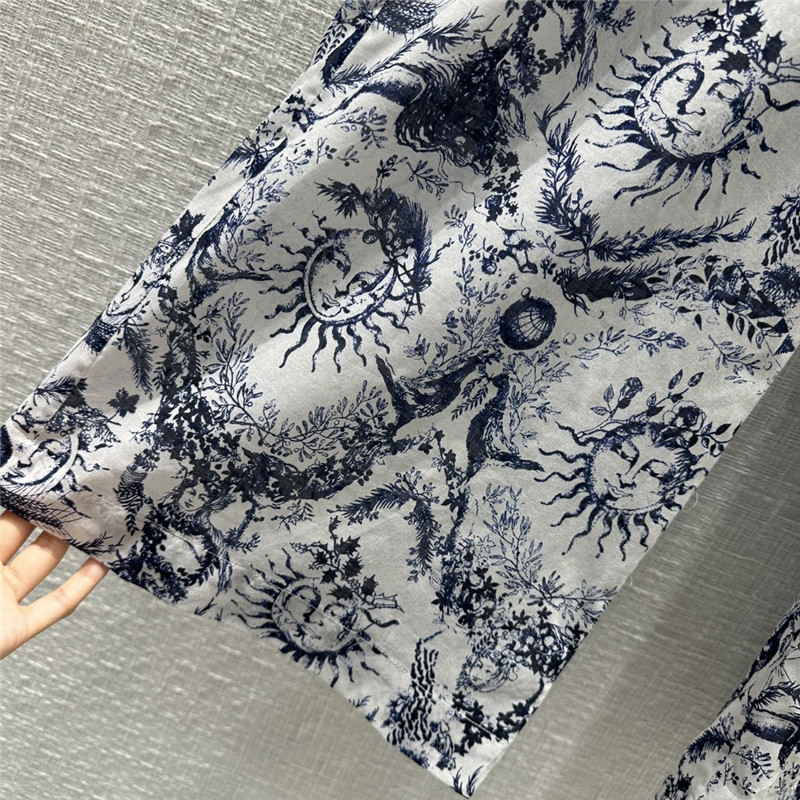 D10r jouy printed pattern casual trousers replica d&g clothing