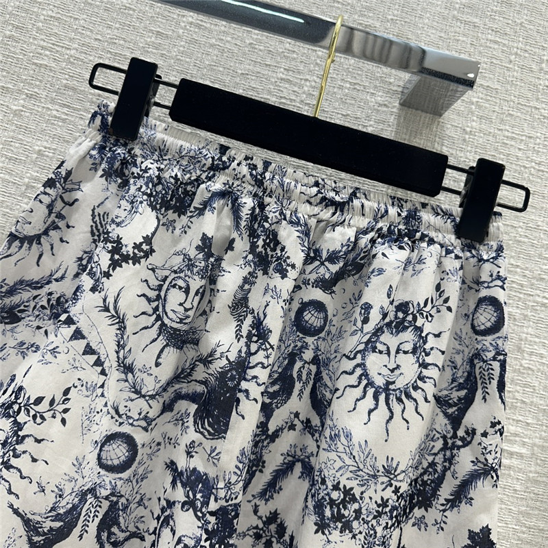 D10r jouy printed pattern casual trousers replica d&g clothing