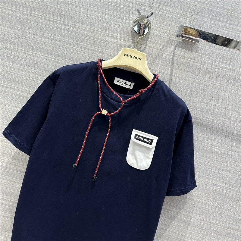 miumiu necklace design temperament T-shirt replica clothing