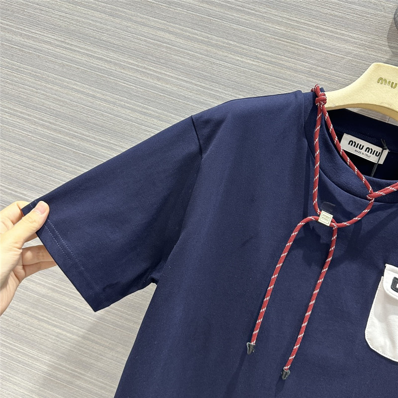 miumiu necklace design temperament T-shirt replica clothing