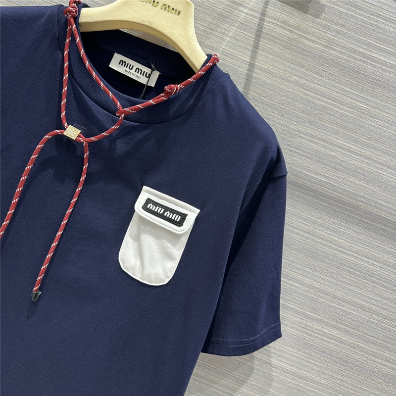 miumiu necklace design temperament T-shirt replica clothing