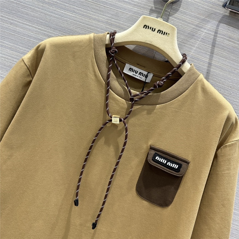 miumiu necklace design temperament T-shirt replica clothing