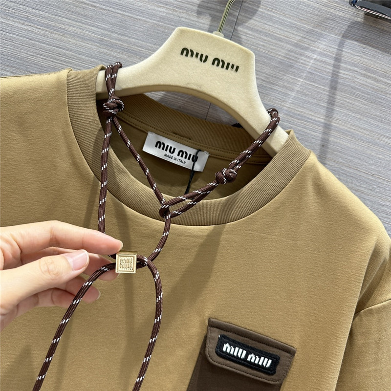 miumiu necklace design temperament T-shirt replica clothing