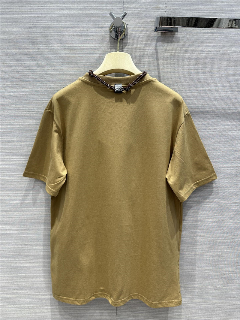 miumiu necklace design temperament T-shirt replica clothing