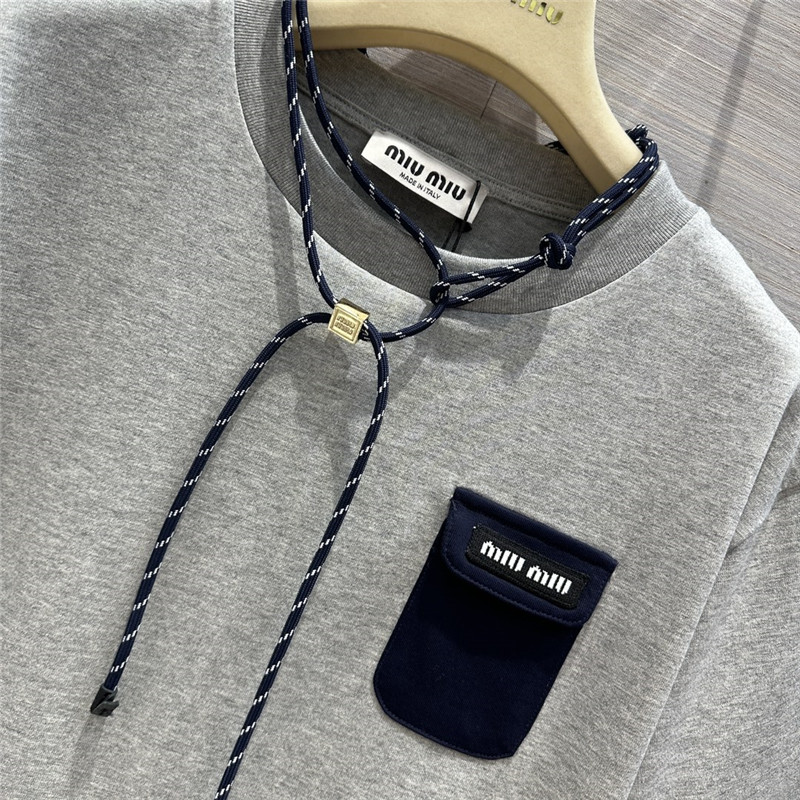 miumiu necklace design temperament T-shirt replica clothing