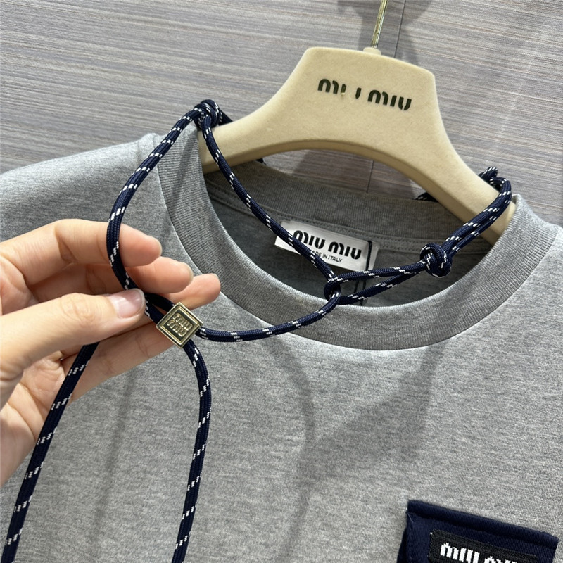 miumiu necklace design temperament T-shirt replica clothing
