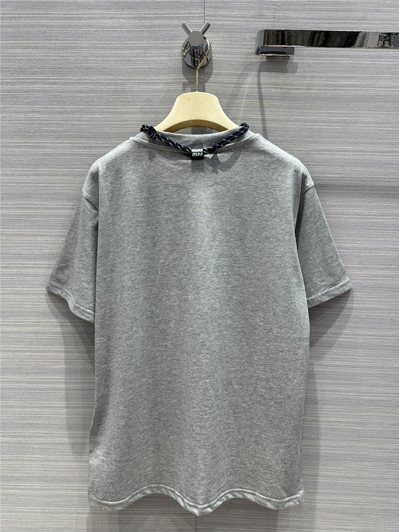 miumiu necklace design temperament T-shirt replica clothing