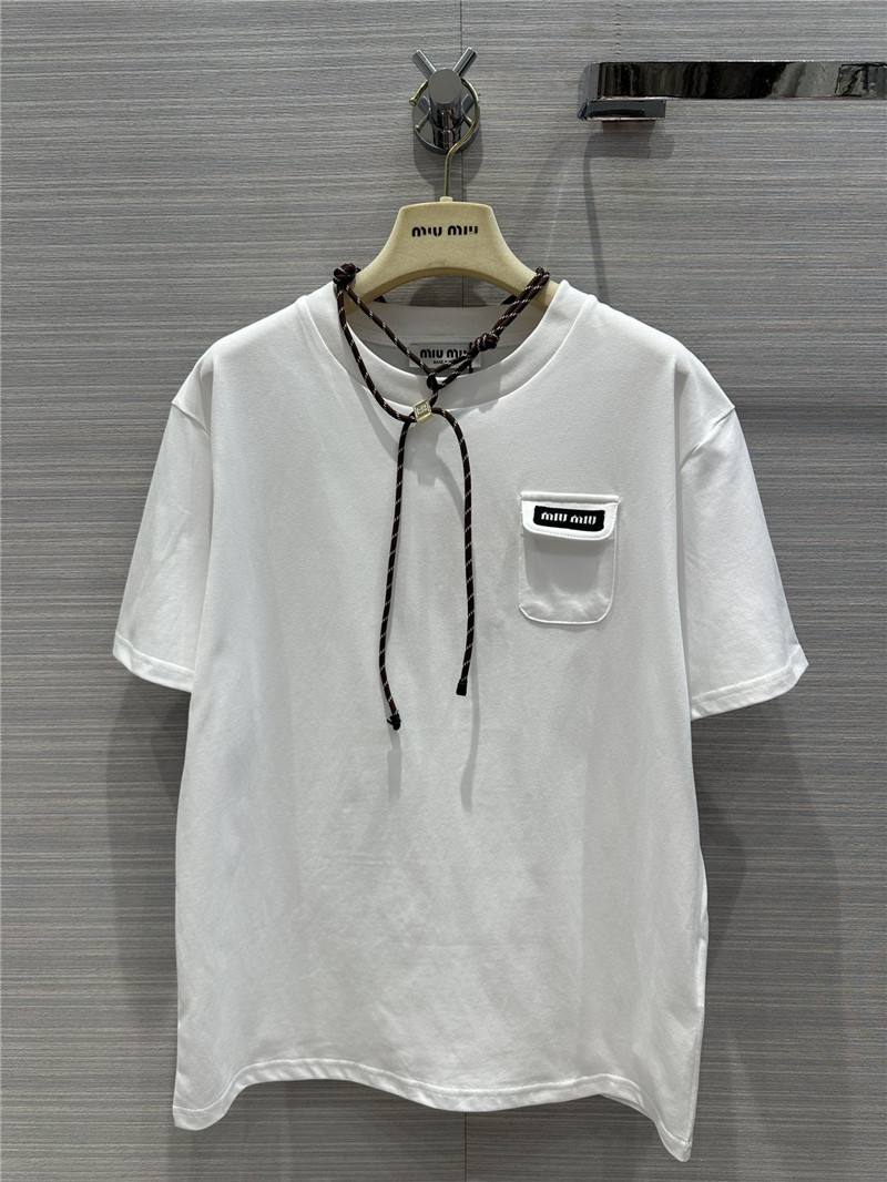 miumiu necklace design temperament T-shirt replica clothing