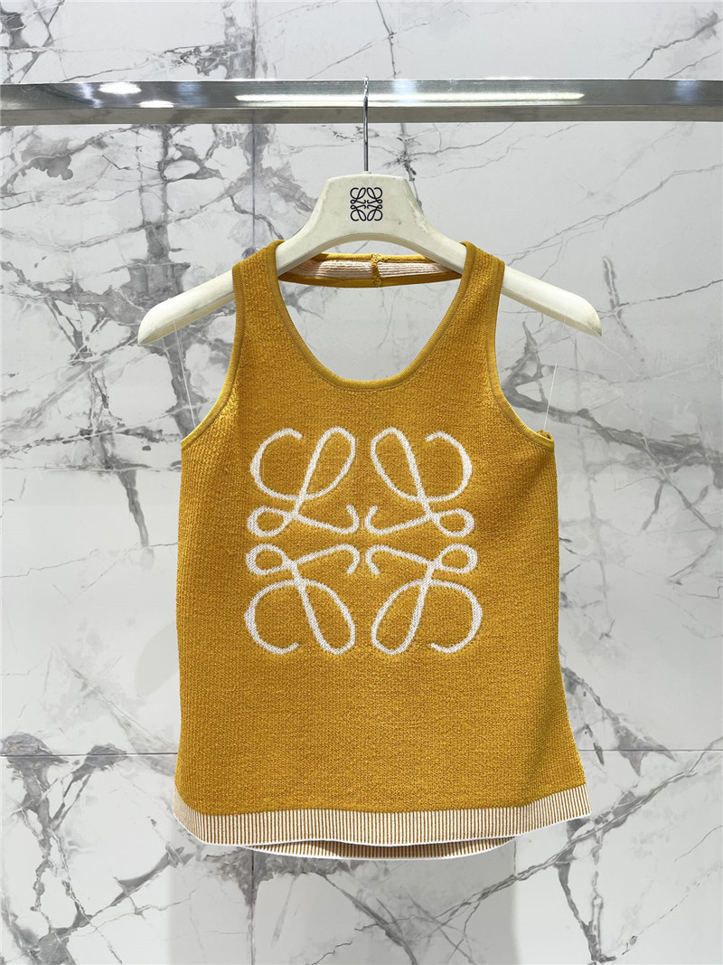 loewe logo jacquard halterneck tank top