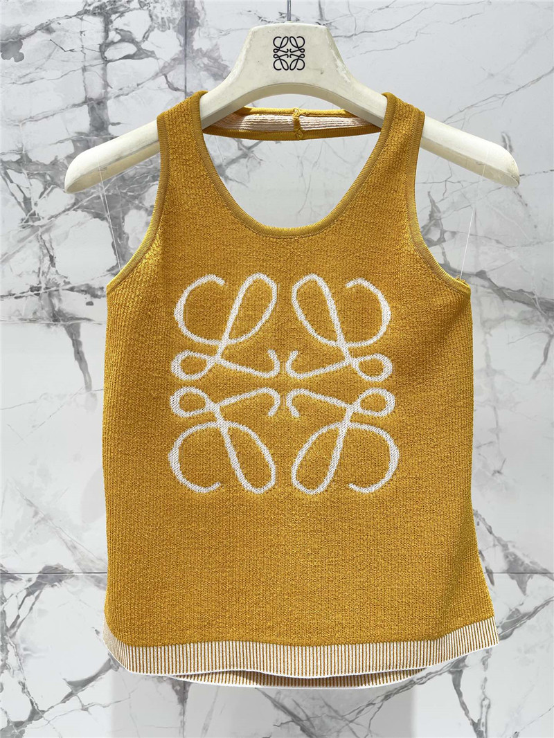 loewe logo jacquard halterneck tank top