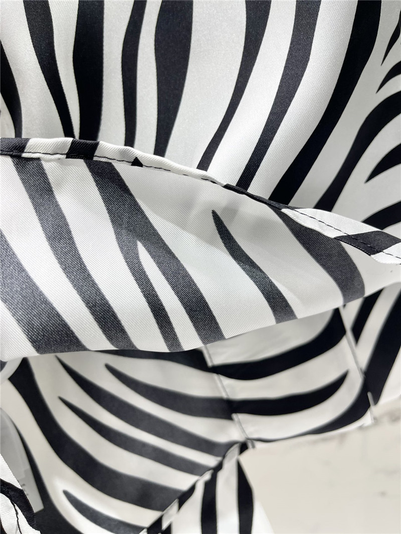 Gvc*1 zebra print silk shirt replica clothing sites