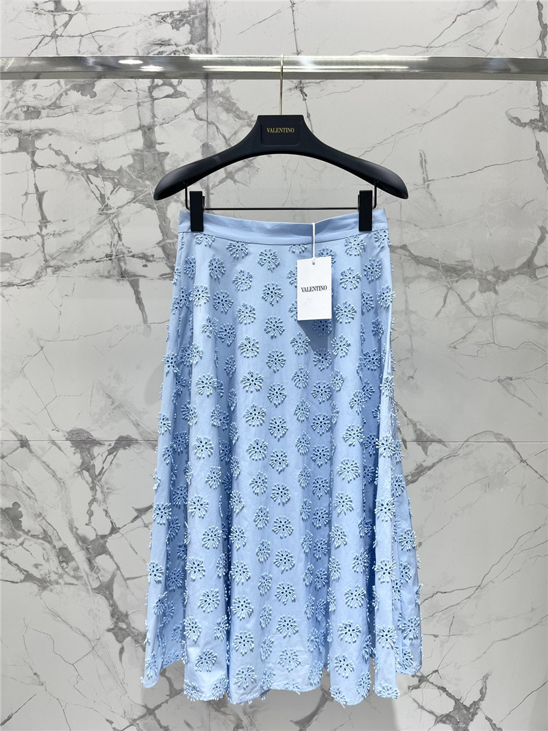 valentino hollow embroidered skirt replicas clothes
