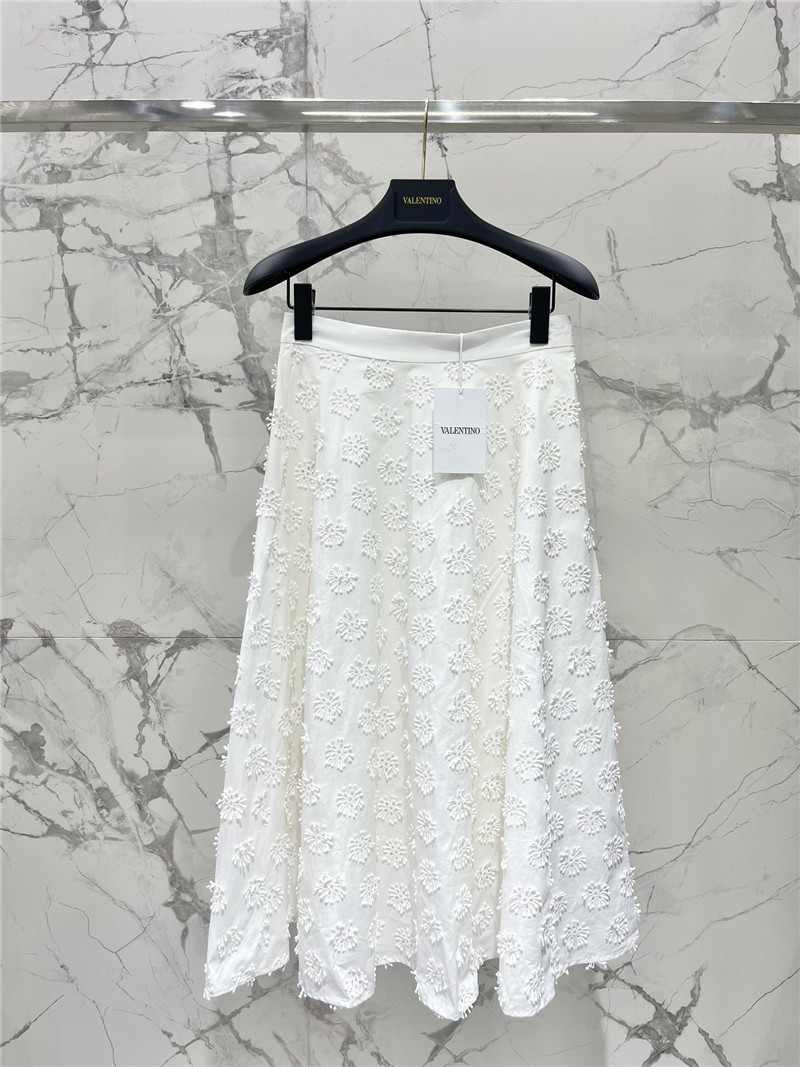 Valentino Hollow Embroidered Skirt