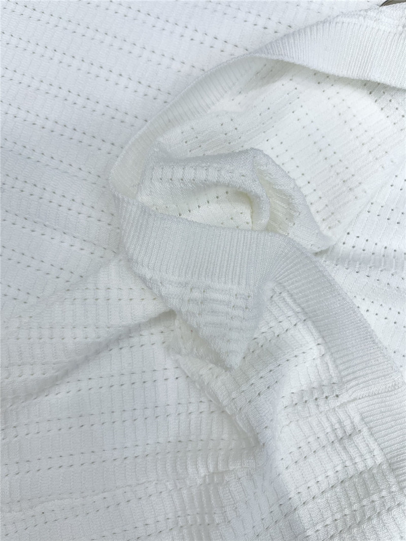 Ch**el u-neck short sleeve white tee