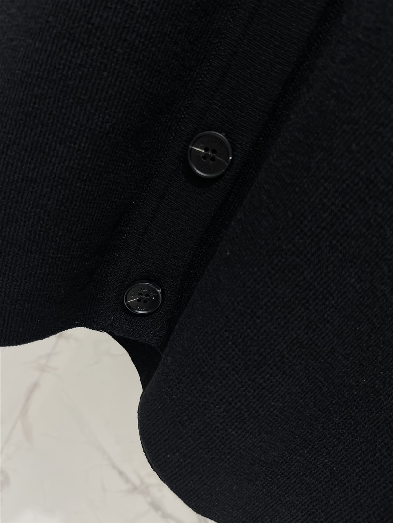 D10r beading linen cardigan black