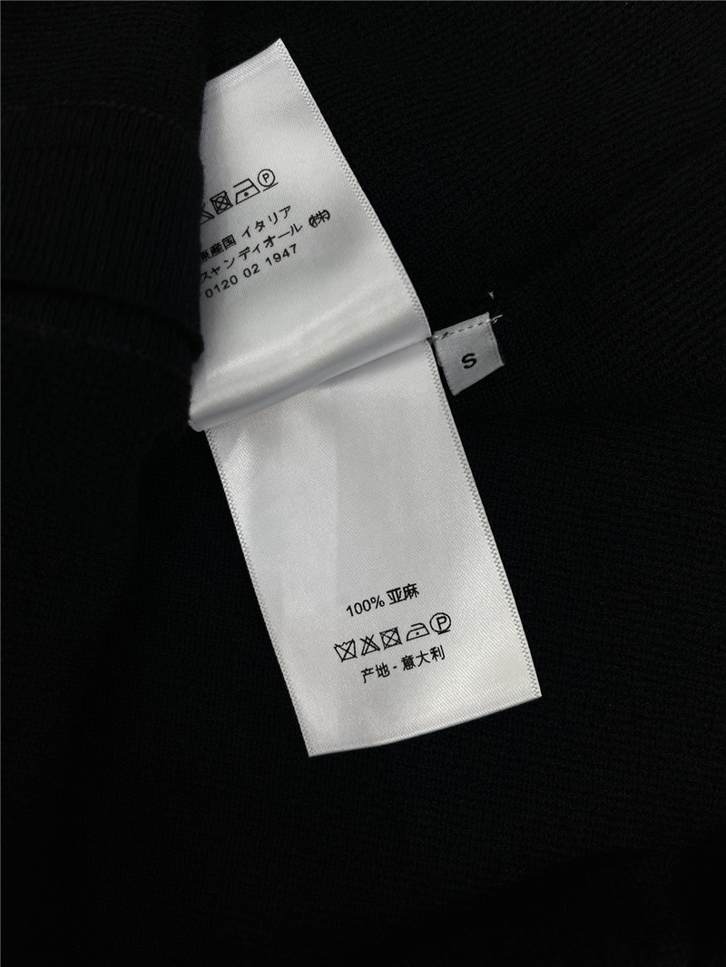 D10r beading linen cardigan black