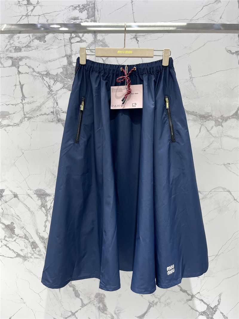 Miu Miu Logo Letter Skirt