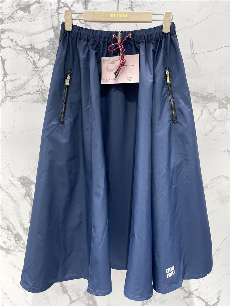 Miu Miu Logo Letter Skirt