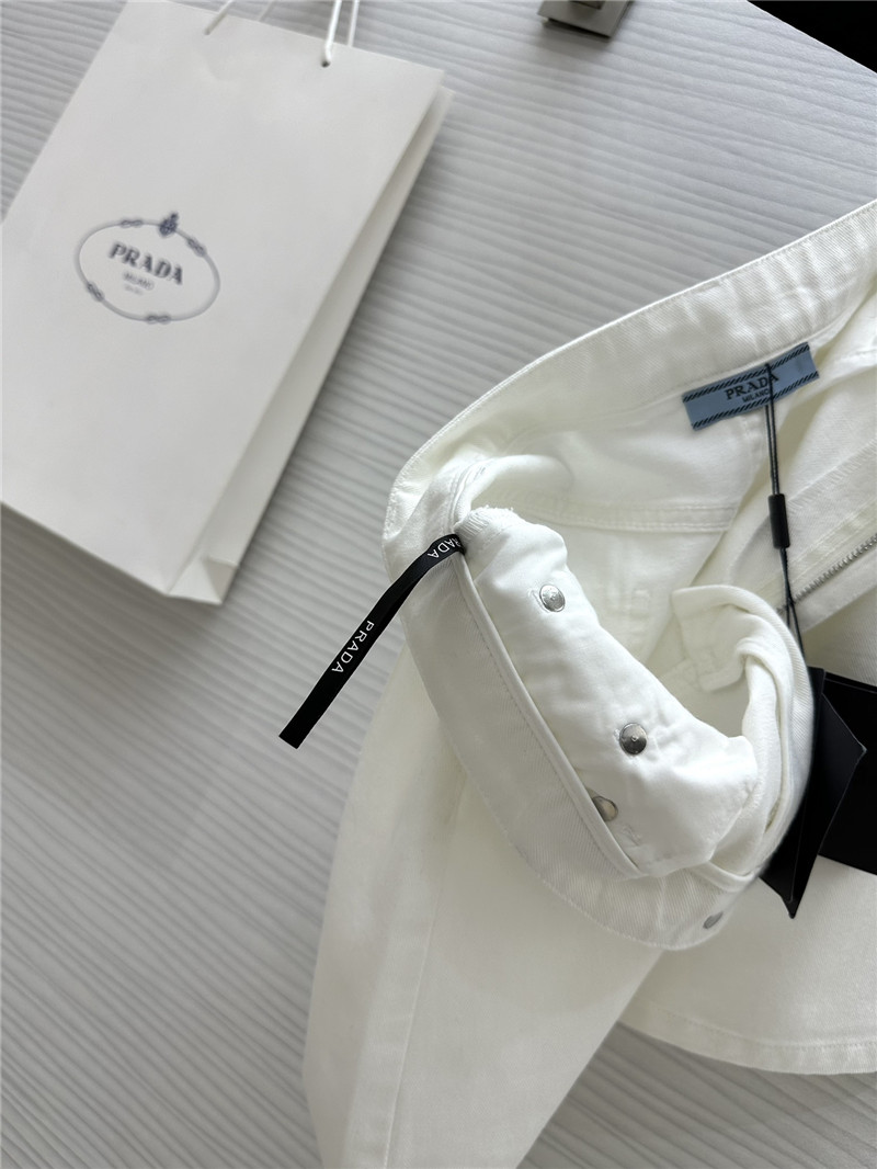 Pra*a denim skirt cheap replica designer clothes