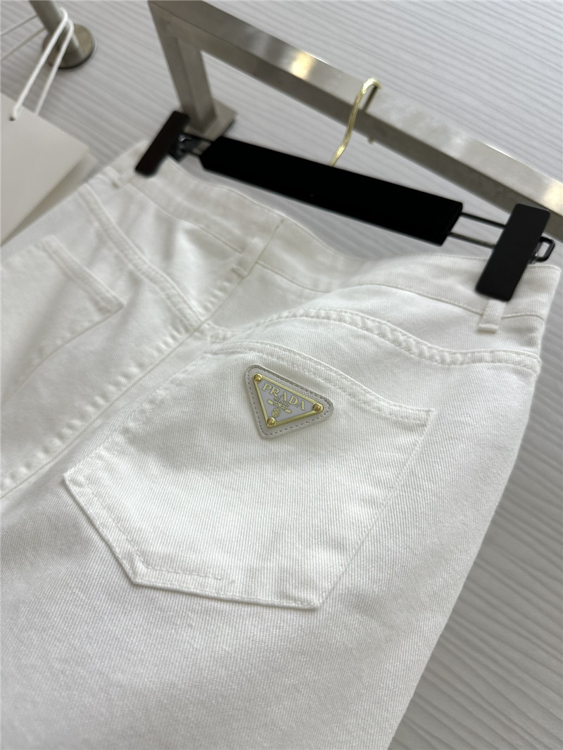 Pra*a denim skirt cheap replica designer clothes