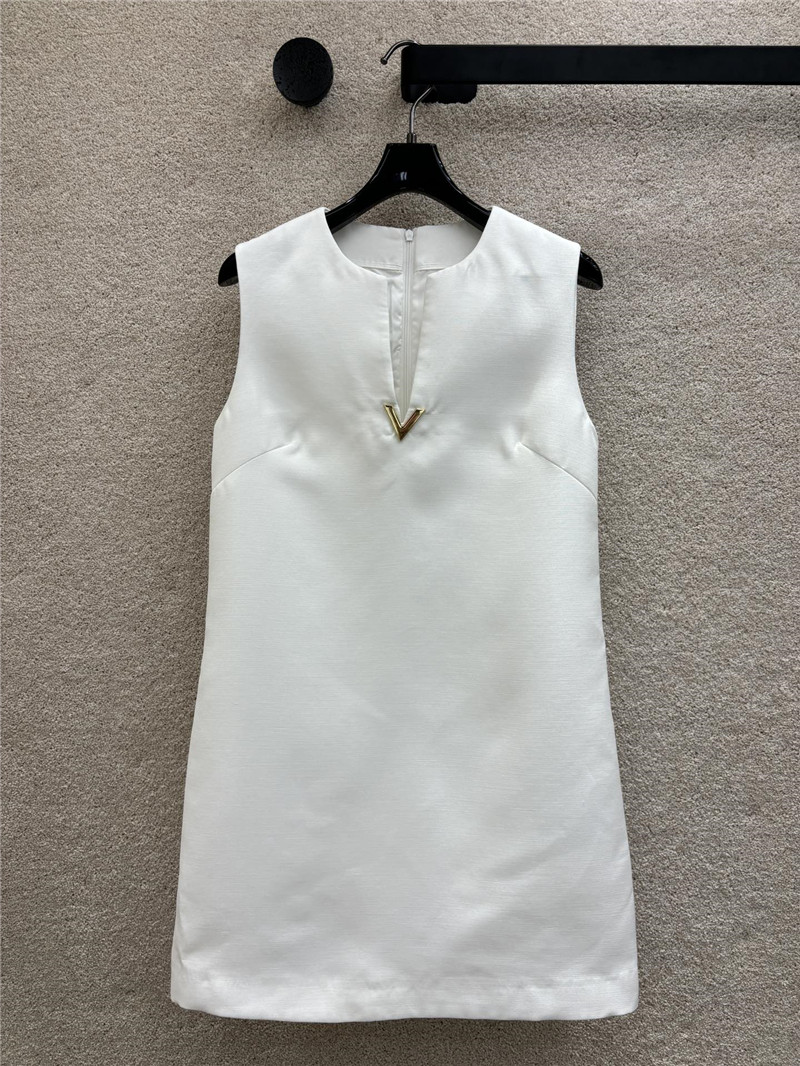 valentino v button sleeveless dress replica clothing sites