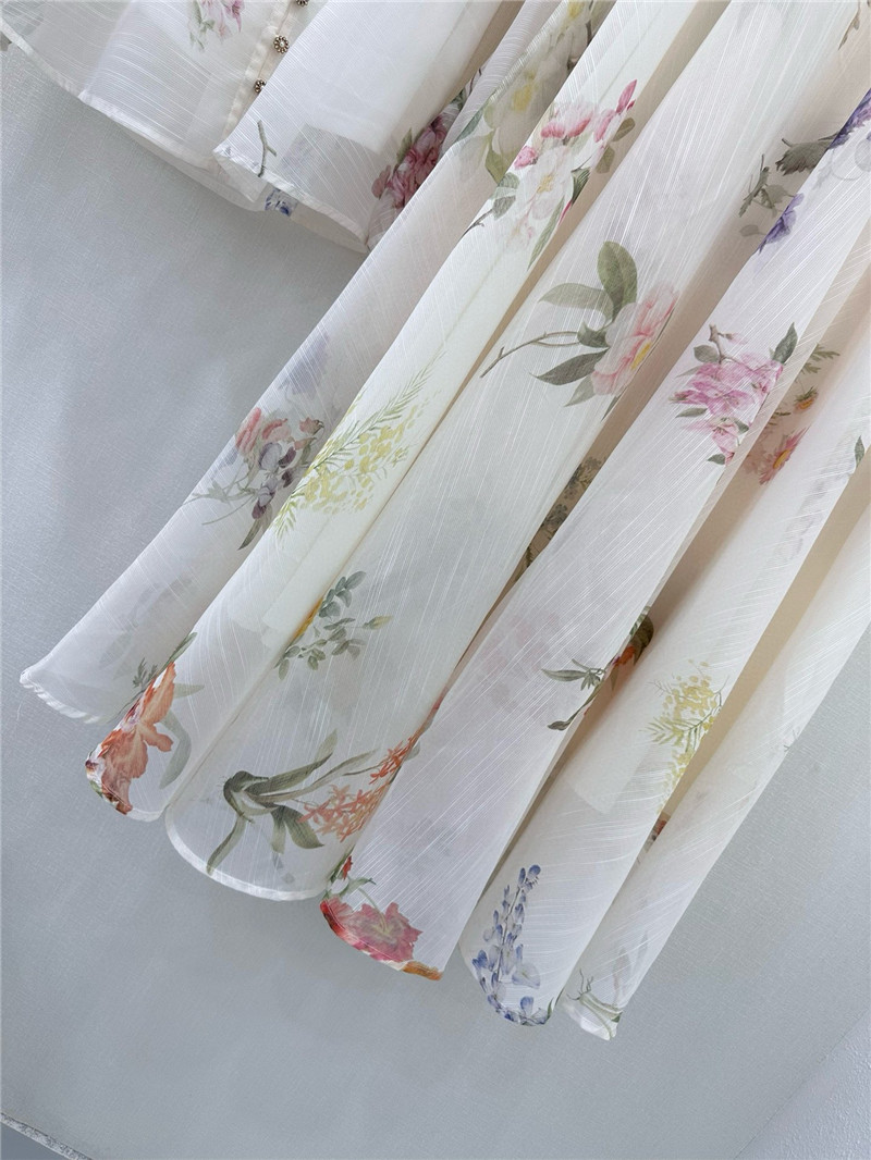 zimm printed top + oversized skirt set replica clothing