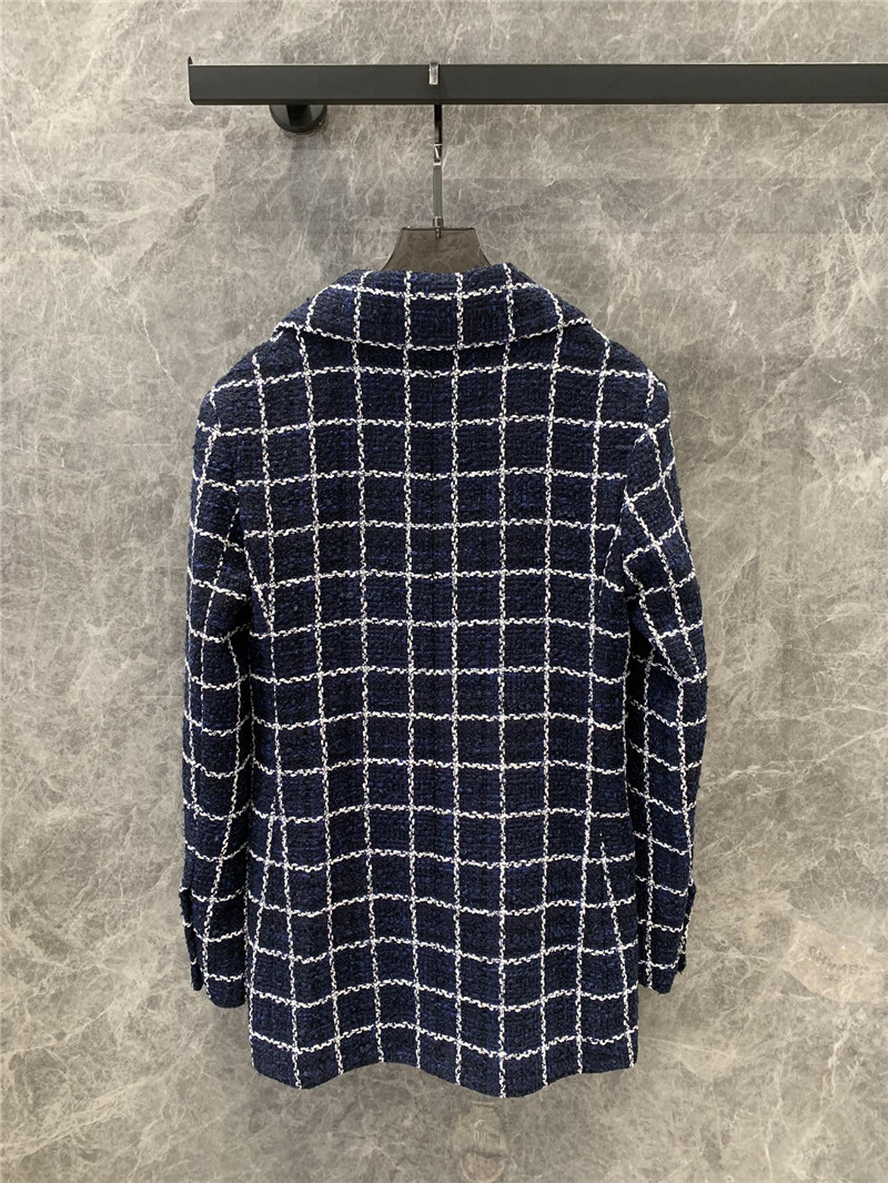 Ch**el tweed suit mid-length blazer replica designer clothes