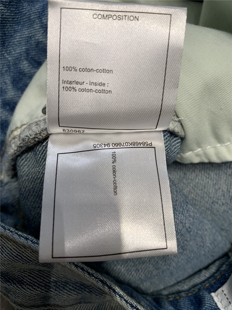 Ch**el ripped denim shorts replica designer clothes