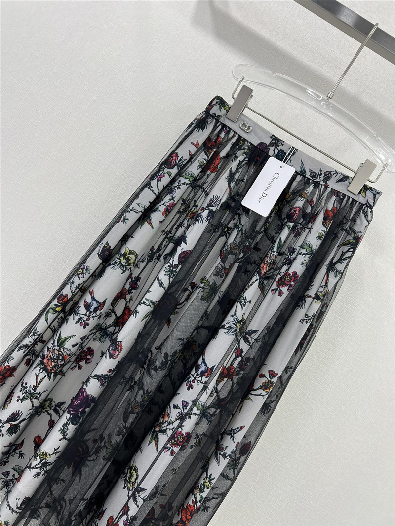 D10r patchwork double layer long skirt replica d&g clothing