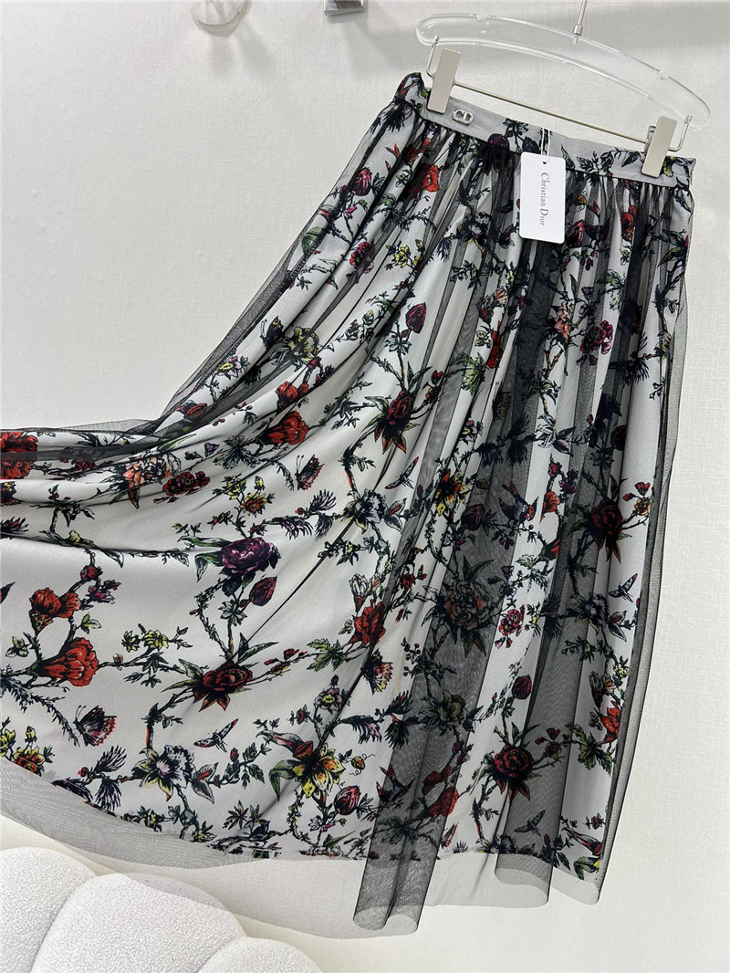 D10r patchwork double layer long skirt replica d&g clothing