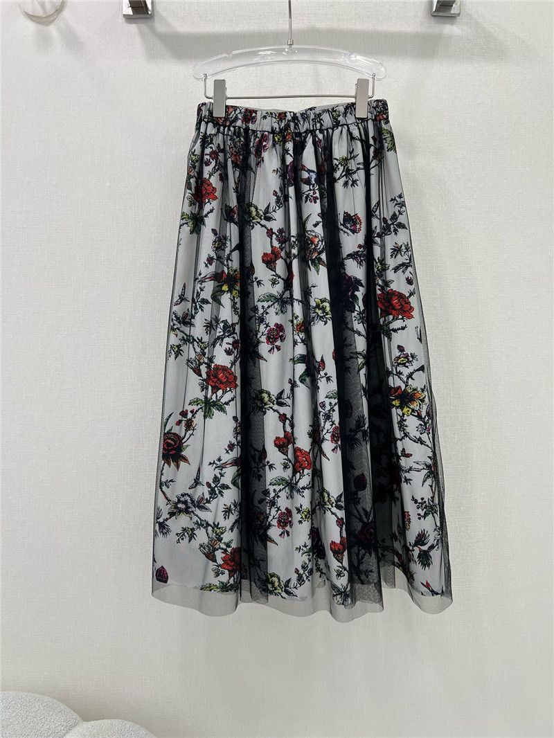 D10r patchwork double layer long skirt replica d&g clothing