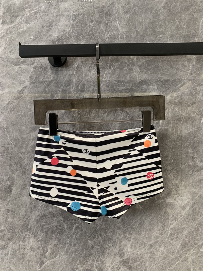 Ch**el printed vest + shorts swimsuit set replicas clothes