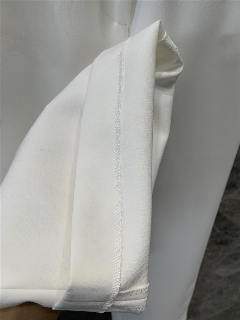 Ch**el metal chain casual straight pants replica clothes