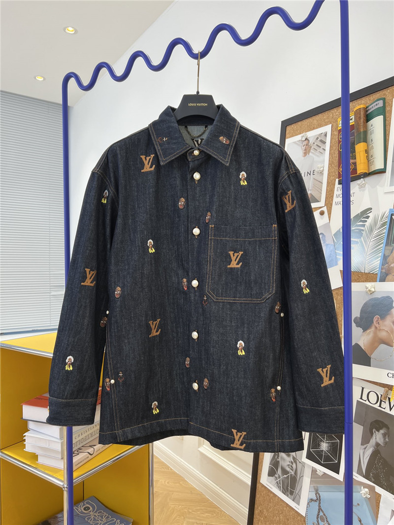 louis vuitton LV new denim jacket replica clothes